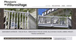 Desktop Screenshot of menuiseriedelhermitage.com