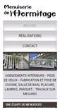 Mobile Screenshot of menuiseriedelhermitage.com