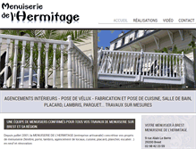 Tablet Screenshot of menuiseriedelhermitage.com